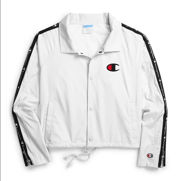 CHAMPION- Zippertape Cropped Coaches Jacket - Picture 8 of 8